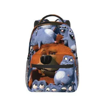 Пивные рюкзаки, повседневные переносные сумки Grizzy И The Lemmings, Много милых медведей, школьная сумка, подарки для студентов