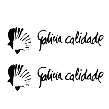 Персонализированные наклейки 2x Наклейка Galicia Calidade Для кузова автомобилей и мотоциклов снаружи Pegatina Водонепроницаемый винил для укладки автомобилей, 15 см