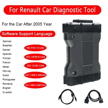 Лучший Диагностический инструмент VCI V229 для Renault Can Clip OBD2 Новый Диагностический инструмент VCI 227 Заменит Считыватель кодов Can Clip AN2135SC OBDII на период с 2005 по 2022 год