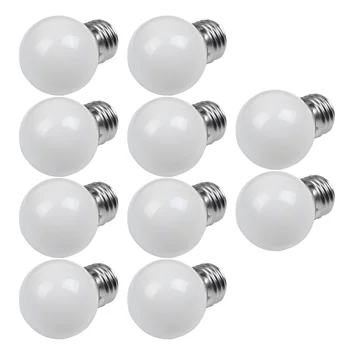10 штук белой лампы накаливания E27 0,5 Вт 220 В переменного тока Декоративная лампа для ламп накаливания