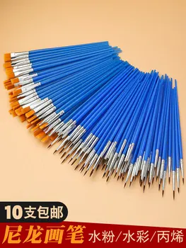 Weizhuang Детские поделки из гипса, пластика, синего стержня, нейлоновых волос, цифровая линейка, ручка для рисования маслом, красящий пигмент для граффити