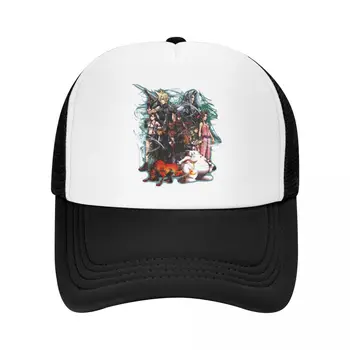 Классические шляпы дальнобойщика с коллажем из игры Final Fantasy, бейсболка с сеткой для мужчин и женщин, бейсболки Kpop Snapback, уличная одежда