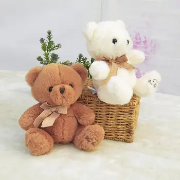 Мягкие игрушки Медведя, сопровождающие игрушечного медведя, подушка с имитацией животных, Плюшевый мишка, легко стираемый, идеально подходит для подарка детям
