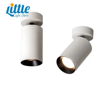 Потолочный светильник COB мощностью 12 Вт, светодиодный светильник для поверхностного монтажа, светодиодный потолочный светильник AC110-220V, светодиодный светильник для помещений, складной прожектор