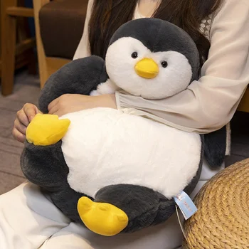 Плюшевая игрушка-пингвин, подушка, Кавайная мягкая анимашка для девочек, Милая игрушка для сна Для детей, Детский подарок на День рождения/Рождество