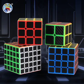 Скоростной Куб SENGSO 2x2 3x3 4x4 5x5 Наклейка Из Углеродного Волокна Magic Cubo Rubick Профессия Головоломка Высококачественные Детские Игрушки-Непоседы