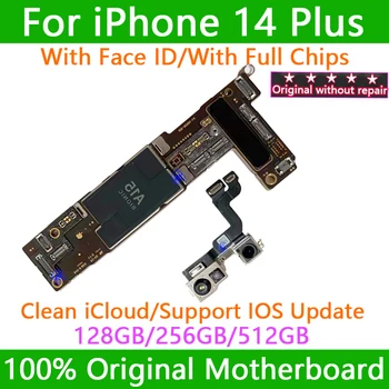 Оригинал для iPhone 14 Plus, материнская плата разблокирована, логическая плата обновлена IOS, полные чипы для iphone 14 Plus С Face ID, бесплатный iCloud