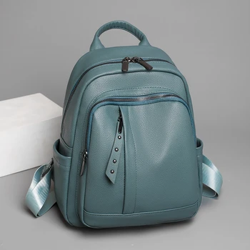 Женский рюкзак, модная и элегантная сумка, рюкзак из мягкой кожи, удобный рюкзак на молнии для дам, дизайнерский рюкзак для путешествий
