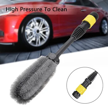 Быстросъемная щетка для мойки автомобилей под высоким давлением, щетка для ступицы, специальная щетка для чистки автомобильных шин, щетка для мойки высокого давления.