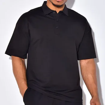 Винтажная модная брендовая рубашка-поло, мужская роскошная футболка со свободными лацканами, летняя новая повседневная спортивная футболка с коротким рукавом