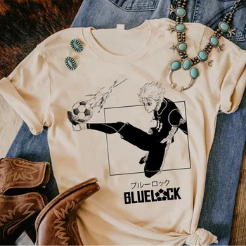 Футболка Blue Lock Bluelock женская летняя дизайнерская забавная футболка для девочек y2k аниме уличная одежда