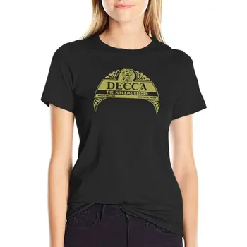 Футболка Decca Label 1929, топы, футболка оверсайз, женское длинное платье-футболка