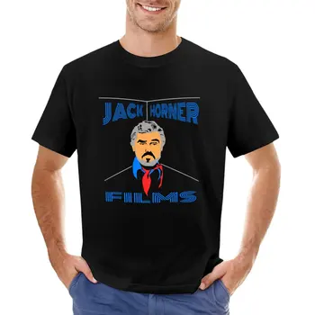 Футболка с логотипом Jack Horner Films, винтажная одежда, блузка, футболка оверсайз, мужская одежда