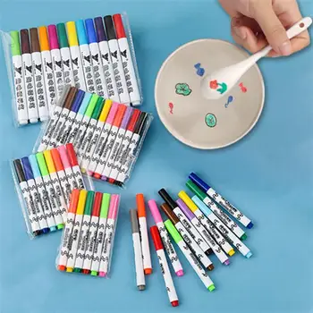 Волшебная водяная ручка Цветная ручка для белой доски, детская живопись своими руками, раннее образование, Волшебная ручка, плавающие рисунки, маркеры, плавающие в воде