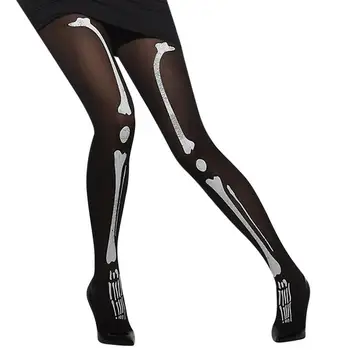 Брюки-скелет, женские колготки с костями скелета, костюм скелета стандартного размера для взрослых, 3D-печатный графический Костюм Скелета на Хэллоуин