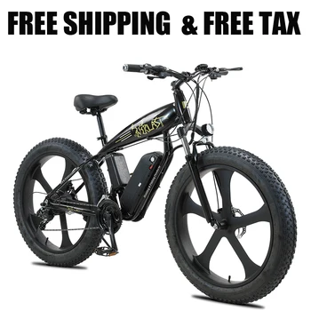 Электровелосипед из алюминиевого сплава с толстой шиной, горный велосипед, мотоцикл, 48 В, 750 Вт, бесплатная доставка