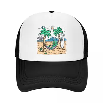 Классическая летняя пляжная бейсболка для серфинга с пришельцами, женская Мужская дышащая бейсболка для серфинга, уличные летние шляпы, бейсболки Snapback,