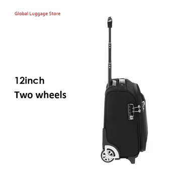 12-дюймовый посадочный бокс на 2 колеса, Универсальный колесный Оксфордский Кейс для тележки, Портативный багаж, Высококачественный чемодан, Деловая сумка-саквояж