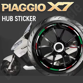 Для Piaggio X7 Наклейка на ступицу, Наклейка на шину, Обод, Светоотражающая Наклейка на Амортизацию, Наклейка на мотоцикл, украшение Водонепроницаемый