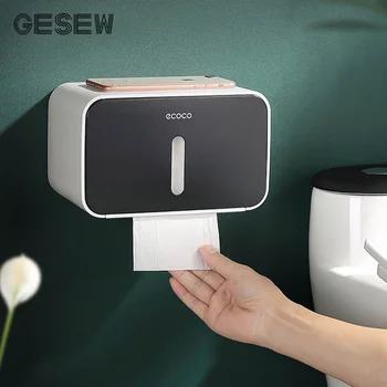 GESEW Портативный держатель туалетной бумаги Настенный стеллаж для хранения в ванной Креативная складная вешалка Коробка для салфеток Домашний держатель рулона туалетной бумаги