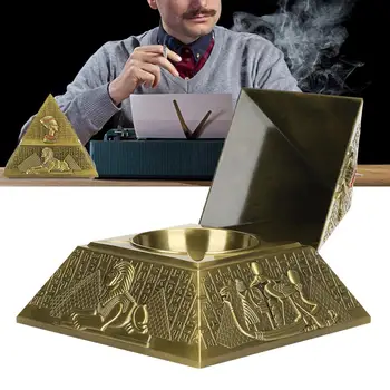 Инновационная Металлическая Пепельница в форме пирамиды Египетского фараона в стиле Ретро, Пепельница для домашнего рабочего стола, Ремесла, Украшения, Подарок 
