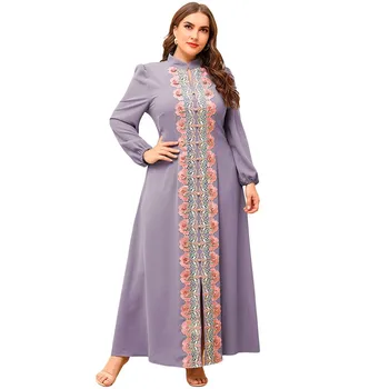 Мусульманские женщины, Длинное платье с вышивкой, халат, цветочные абайи, Кафтан, мусульманские женские абайи для женщин, Дубай 2022, Баратас