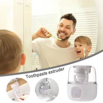 Автоматический дозатор зубной пасты, устанавливаемый на стену, Зубная паста, Аксессуары для ванной комнаты, средства для ежедневного отжима для приготовления пищи в ванной комнате