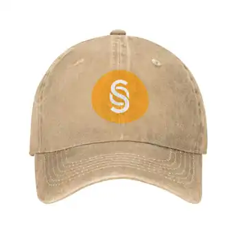 Джинсовая кепка с логотипом SolarCoin высшего качества, бейсбольная кепка, Вязаная шапка