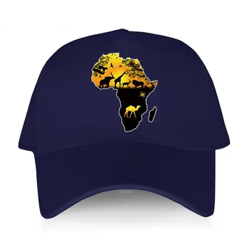 Бейсболка Весна Лето Однотонная солнцезащитная кепка Сафари в Африканской Саванне Дикая природа Карта Африки Модный бренд yawawe Хип-хоп Рыболовная шляпа