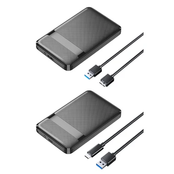 2,5-дюймовый внешний корпус SSD-накопителя SATA к USB3.0/Type-C Корпус твердотельного накопителя 5/6 Гбит/с Корпус жесткого диска Поддерживает Двойной протокол UASP + TRIM