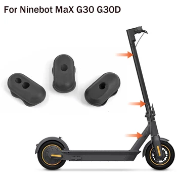 3 шт./компл. Силиконовая Заглушка для электрического скутера Ninebot MAX G30 G30D Герметичный Тормозной порт на шесте, Водонепроницаемая крышка, Пылезащитная Заглушка, Детали