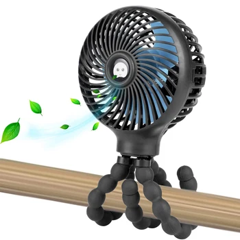 Вентилятор для коляски REUP Ручной Перезаряжаемый USB-Безлопастный Маленький Складной вентилятор Мини-вентилятор Бесшумный Настольный Наружный Кулер Шейный вентилятор