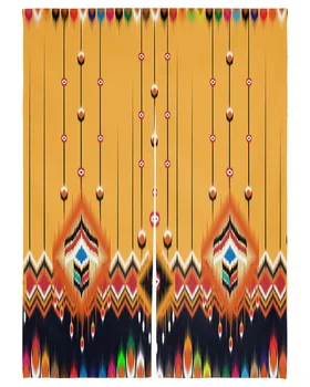 Текстуры в стиле ацтеков, японская дверная занавеска, шторы для кухонной перегородки, вход в кафе, ресторан, подвесная полупрозрачная занавеска