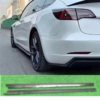 Удлинитель боковых юбок автомобиля из углеродного волокна для Tesla Model 3
