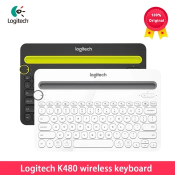 Оригинальная Bluetooth-клавиатура Logitech K480, мобильный планшет Mac, ноутбук с несколькими устройствами, тонкая мини-клавиатура с отключением звука для ПК-ноутбука