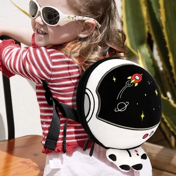 Милый детский рюкзак для защиты от потери при ходьбе Для малышей, рюкзак для путешествий для маленьких детей, рюкзаки астронавтов с поводком безопасности