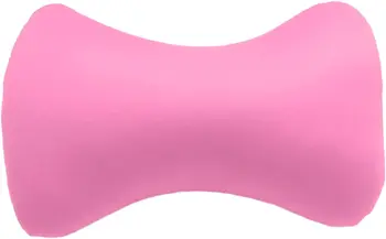 Подушка-валик из микрофибры, гладкая прохладная ткань, подушка для поддержки шеи или спины, 38x20 см, розовый