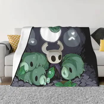 Одеяла для приключенческих игр Hollow Knight Коралловый флис Плюшевое украшение Постельное белье для спальни Покрывало для дивана