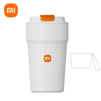 Xiaomi Mijia, изготовленная на заказ портативная кофейная чашка с вкладышем из нержавеющей стали 316, Герметичная Кружка-термос объемом 500 МЛ с крышкой для чашки