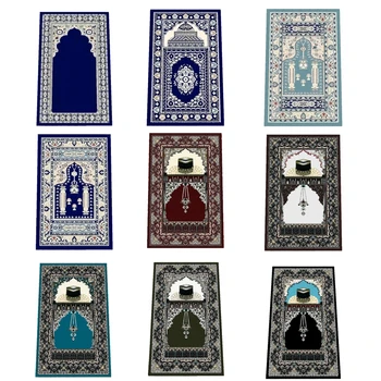 80x120 см Мягкий мусульманский молитвенный ковер Модный исламский молитвенный коврик молитвенный коврик Декор мусульманского молитвенного коврика