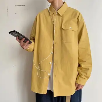 Мужская рубашка Acket 2022, Новая Корейская версия трендовой студенческой повседневной джинсовой куртки, Летняя Мужская весенняя куртка