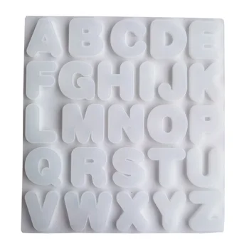 Силиконовая форма для торта, 26 букв английского алфавита, Квадратная форма для льда, форма для приготовления конфет ручной работы, Инструменты для украшения своими руками, Форма