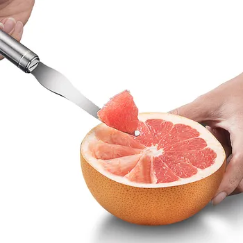 Инструмент для салата, прочный и простой в очистке, нож для чистки апельсинов из нержавеющей стали, нож для открывания пупка, Открывалка для фруктов, устройство для подбора мяса для грейпфрутов