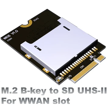 Плата конвертера ADT-Link для ноутбука M.2 B Key to SD 4.0 Поддерживает SD4.0 UHS-II Ноутбук WWAN 4G Слот для адаптера сетевой карты SD