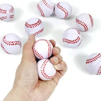 20 штук забавных 4 см мини-бейсбольных детских спортивных игрушек из пенополиуретана, прыгающих твердых эластичных резиновых мячей, подарков для детей на День рождения