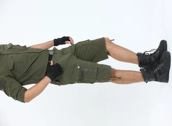 2023 Длинные шорты-карго Мужские Брендовые мужские военные капри Летние армейские брюки большого размера длиной до колен Повседневный мужской Тактический стиль