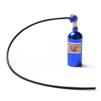 Металлическая бутылка с имитацией азота NOS для 1/10 радиоуправляемого гусеничного автомобиля D90 D110 TRX4 Axial Scx10 90046, синий