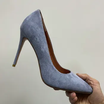 Пикантные женские вечерние туфли с острым носком 2023, Модные женские туфли на высоком каблуке, банкетные свадебные туфли на тонкой шпильке 10 см
