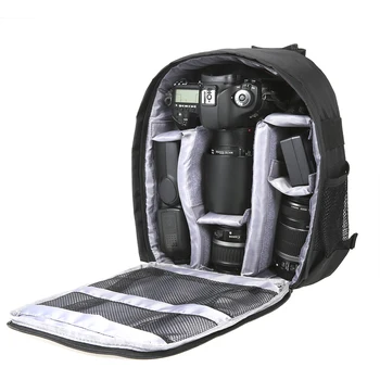 Сумка для Фотоаппарата Цифровая Зеркальная Сумка Водонепроницаемый Ударопрочный Дышащий Рюкзак Для Фотоаппарата Nikon Canon Sony Small Video Photo Bag Рюкзак