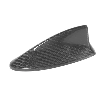 Накладка крышки антенны в виде акульего плавника на крыше автомобиля, подходящая для Lexus LS ES IS CT RC 2018, черное углеродное волокно